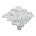 Calacatta Cressa 2" Hexagon Pattern Honed Marble Mosaic Tile
