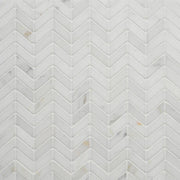 Calacatta Chevron 12.5x12.5 Honed Marble Mosaic