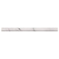 Calacatta Cressa Pencil 3/4x3/4 Honed Marble Trim