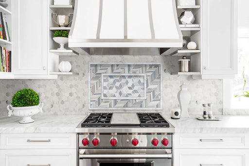 Calacatta Cressa Pencil 3/4x3/4 Honed Marble Trim