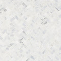 Calacatta Cressa Herringbone Pattern Honed Marble Mosaic Tile