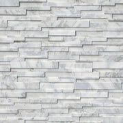 Calacatta Cressa 6x24 Panel 3D Honed Marble Ledger Stone