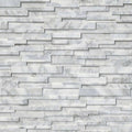 Calacatta Cressa 3D Corner 6x18 Honed Marble Ledger Stone