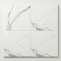 Calacatta Dorado 24x24 Polished Marble Look Porcelain Tile close-up