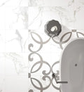 Calacatta Dorado 24x24 Polished Marble Look Porcelain Tile