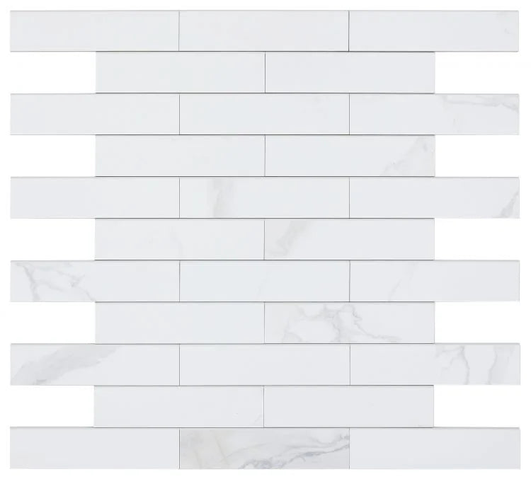 Calacatta Dorado 3x12 Bullnose Matte Marble Look Porcelain Trim