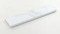 Calacatta Dorado 3x12 Bullnose Matte Marble Look Porcelain Trim