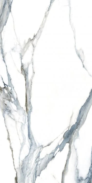 Calacatta Fantasy Acqua 24x48 Polished Marble Look Porcelain Tile