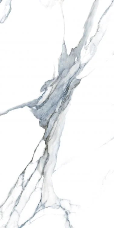 Calacatta Fantasy Acqua 24x48 Polished Marble Look Porcelain Tile