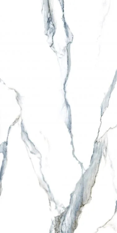 Calacatta Fantasy Acqua 24x48 Polished Marble Look Porcelain Tile
