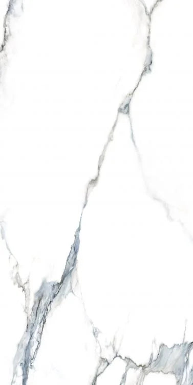 Calacatta Fantasy Acqua 24x48 Polished Marble Look Porcelain Tile