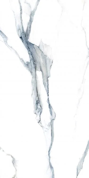 Calacatta Fantasy Acqua 24x48 Polished Marble Look Porcelain Tile