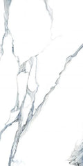 Calacatta Fantasy Acqua 24x48 Polished Marble Look Porcelain Tile