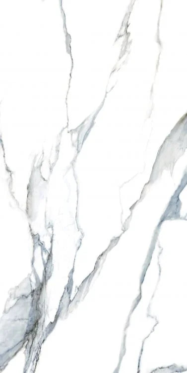 Calacatta Fantasy Acqua 24x48 Polished Marble Look Porcelain Tile