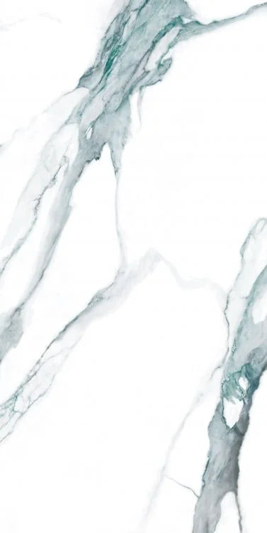 Calacatta Fantasy Green 24x48 Polished Marble Look Porcelain Tile