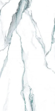 Calacatta Fantasy Green 24x48 Polished Marble Look Porcelain Tile