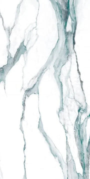 Calacatta Fantasy Green 24x48 Polished Marble Look Porcelain Tile