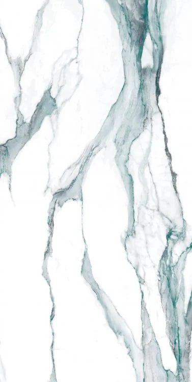 Calacatta Fantasy Green 24x48 Polished Marble Look Porcelain Tile