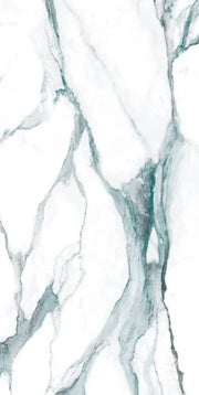 Calacatta Fantasy Green 24x48 Polished Marble Look Porcelain Tile