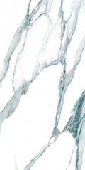 Calacatta Fantasy Green 24x48 Polished Marble Look Porcelain Tile
