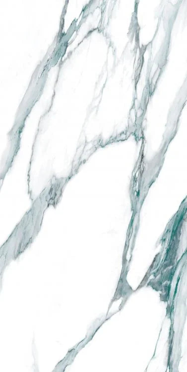 Calacatta Fantasy Green 24x48 Polished Marble Look Porcelain Tile