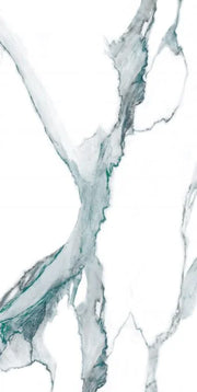 Calacatta Fantasy Green 24x48 Polished Marble Look Porcelain Tile