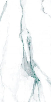 Calacatta Fantasy Green 24x48 Polished Marble Look Porcelain Tile