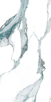 Calacatta Fantasy Green 24x48 Polished Marble Look Porcelain Tile