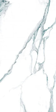 Calacatta Fantasy Green 24x48 Polished Marble Look Porcelain Tile