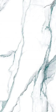 Calacatta Fantasy Green 24x48 Polished Marble Look Porcelain Tile