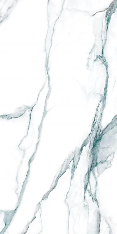 Calacatta Fantasy Green 24x48 Polished Marble Look Porcelain Tile