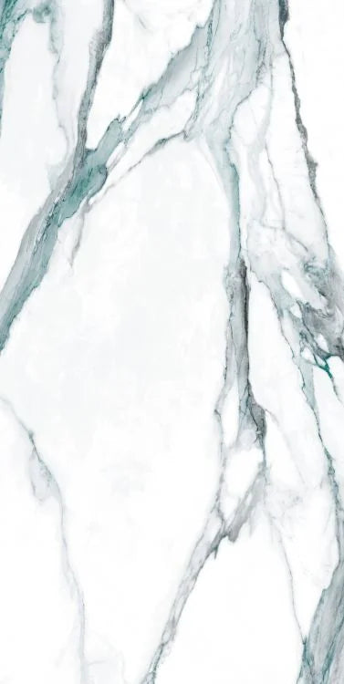 Calacatta Fantasy Green 24x48 Polished Marble Look Porcelain Tile