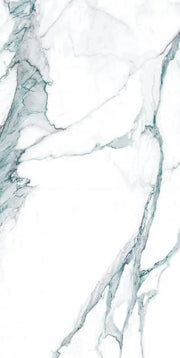 Calacatta Fantasy Green 24x48 Polished Marble Look Porcelain Tile