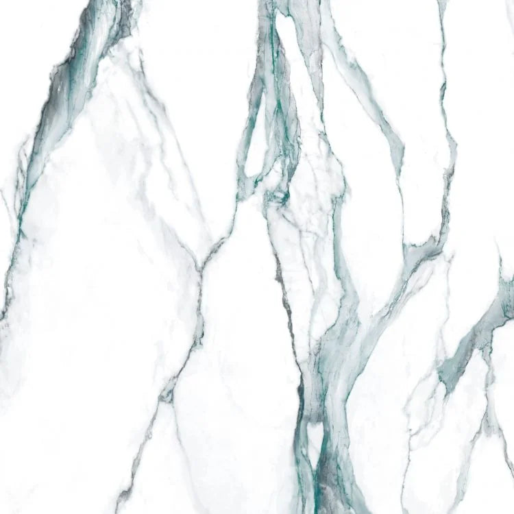 Calacatta Fantasy Green 48x48 Polished Marble Look Porcelain Tile