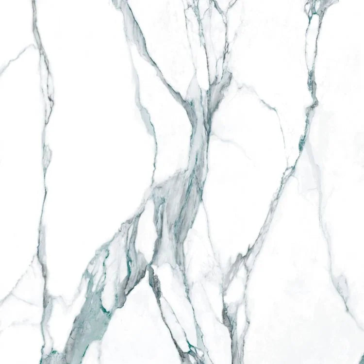 Calacatta Fantasy Green 48x48 Polished Marble Look Porcelain Tile