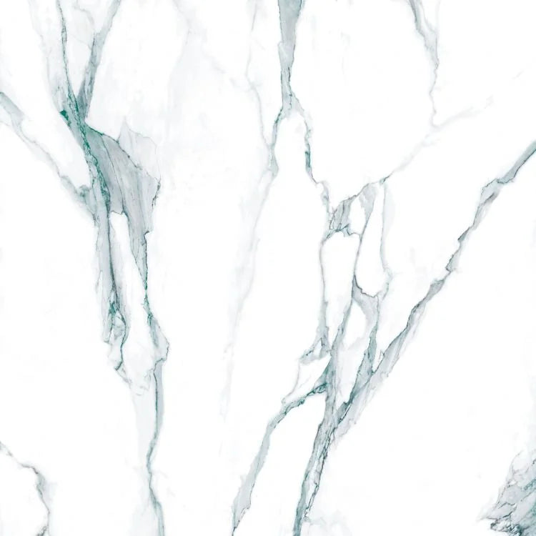 Calacatta Fantasy Green 48x48 Polished Marble Look Porcelain Tile