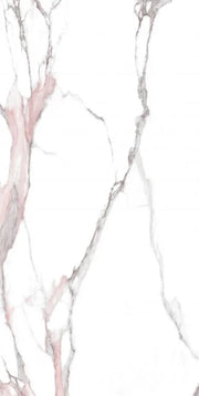 Calacatta Fantasy Pink 24x48 Polished Marble Look Porcelain Tile