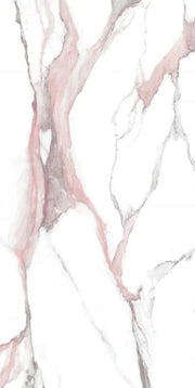 Calacatta Fantasy Pink 24x48 Polished Marble Look Porcelain Tile