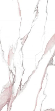Calacatta Fantasy Pink 24x48 Polished Marble Look Porcelain Tile