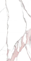 Calacatta Fantasy Pink 24x48 Polished Marble Look Porcelain Tile