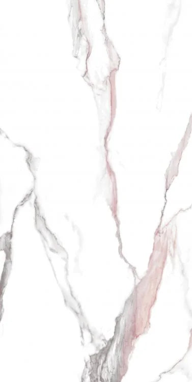 Calacatta Fantasy Pink 24x48 Polished Marble Look Porcelain Tile