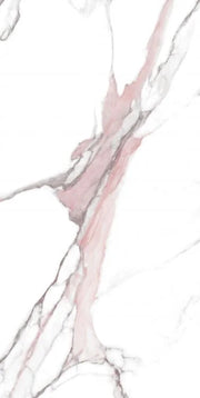 Calacatta Fantasy Pink 24x48 Polished Marble Look Porcelain Tile