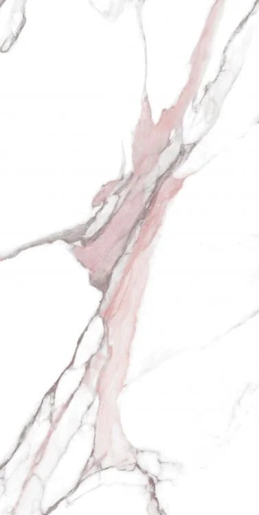 Calacatta Fantasy Pink 24x48 Polished Marble Look Porcelain Tile