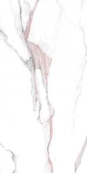 Calacatta Fantasy Pink 24x48 Polished Marble Look Porcelain Tile