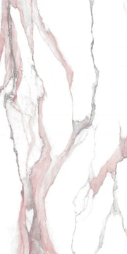 Calacatta Fantasy Pink 24x48 Polished Marble Look Porcelain Tile