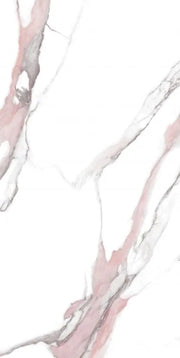 Calacatta Fantasy Pink 24x48 Polished Marble Look Porcelain Tile
