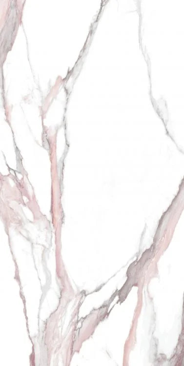 Calacatta Fantasy Pink 24x48 Polished Marble Look Porcelain Tile