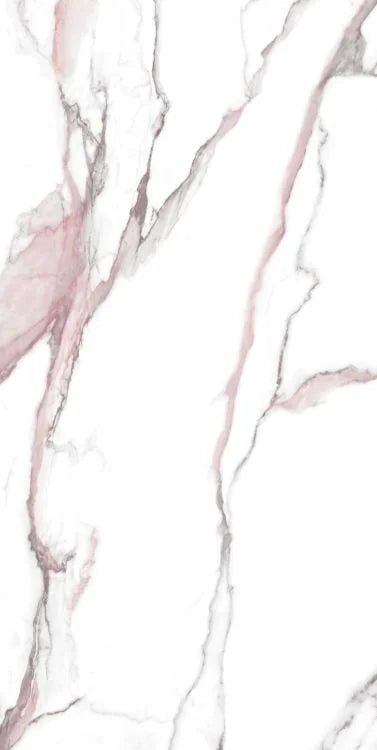 Calacatta Fantasy Pink 24x48 Polished Marble Look Porcelain Tile