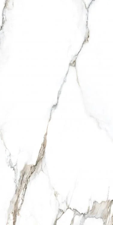 Calacatta Fantasy Topo 24x48 Polished Marble Look Porcelain Tile