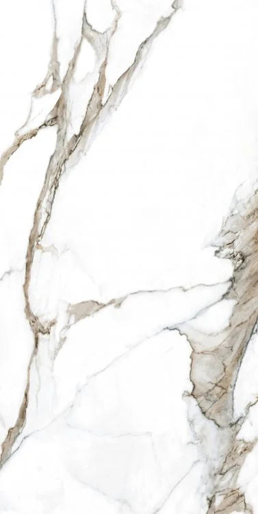 Calacatta Fantasy Topo 24x48 Polished Marble Look Porcelain Tile